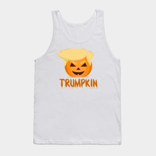 Trumpkin Funny Halloween Pumpkin Tank Top